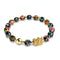 Schattendrache | Emaille-Lotus | Onyx-Glühwürmchen-Glas-Schlangenarmband